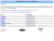 Tablet Screenshot of lists.linuxplumbersconf.org